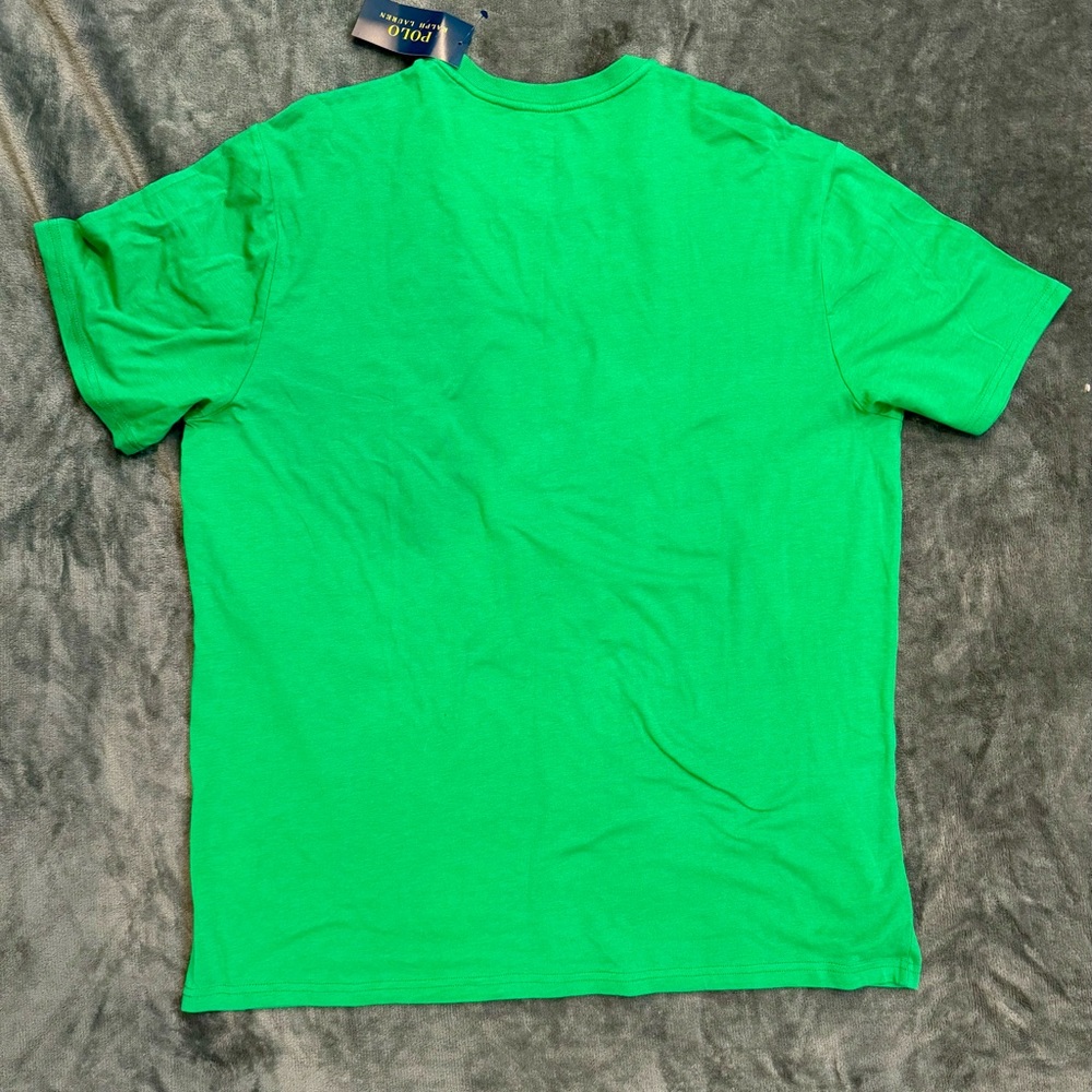 COPY - Polo Ralph Lauren Green Logo Crew Knit Short Sleeve Tshirt. Mens Large. … - Picture 3 of 4
